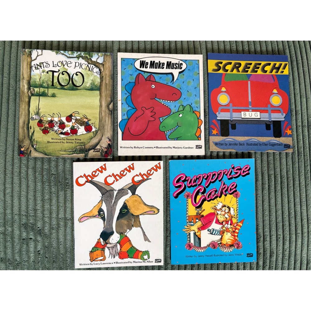 Lot of‎ 5 Rigby Literacy 2000 Level Readers Kindergarten 1st Grade Level D Books